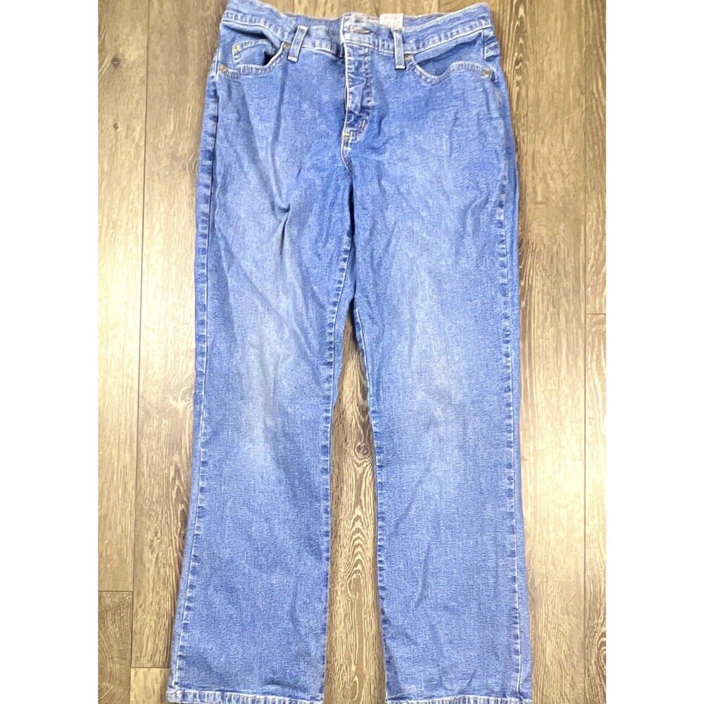 FDJ French Dressing Women’s 10  Petite Blue Stretch Denim Jeans 5-Pocket Solid